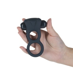 Двойное эрекционное кольцо с вибрацией Lux Active -Triad - Vibrating Dual Cock Ring, пульт ДУ. Photo 3