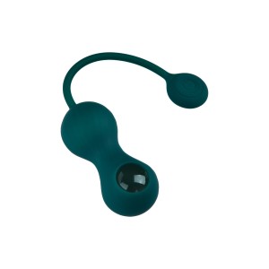 Вагінальні смарт-кульки з вібрацією Fun Town Crystal, з прозорою скляною кулею. Photo 3