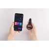 Двойное эрекционное кольцо Fun Town Rise Black, управление со смартфона