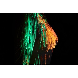 Помаранчева воскова свічка Art of Sex size M 15 см низькотемпературна, люмінесцентна. Photo 3