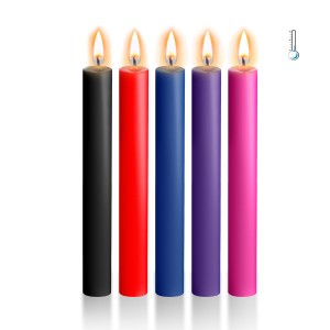 Набір воскових свічок Art of Sex Thin 16 см (5 шт), низькотемпературні, тонкі. Photo 2