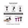 Силіконова анальна пробка Love To Love OPEN ROSES L SIZE - BLACK ONYX
