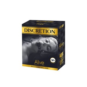 Повітропроникний кляп Alive Discretion Red. Photo 3