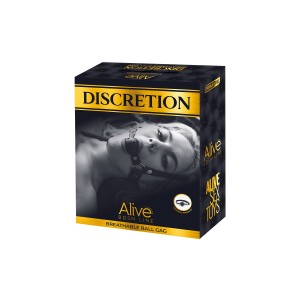 Повітропроникний кляп Alive Discretion Black. Photo 3