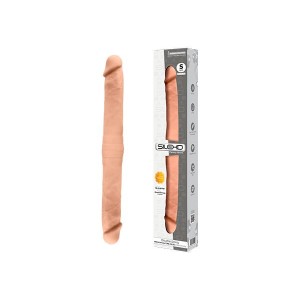 Фалоімітатор двосторонній SIlexD Billy-Joe Double Dong S Flesh, двошаровий, силікон+Silexpan. Photo 2