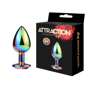 Металева анальна пробка MAI Attraction Toys №74 Rainbow. Photo 3