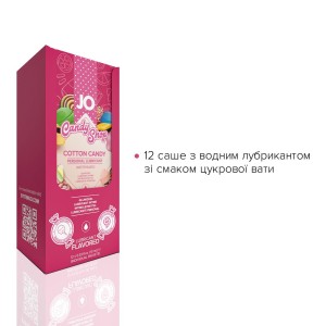 Набір лубрикантів Foil Display Box – JO H2O Lubricant – Cotton Candy – 12 × 10ml. Photo 2