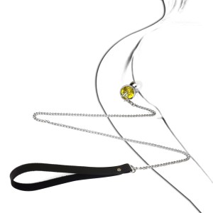 Металева анальна пробка Art of Sex Metal Anal Plug with Leash size M з повідцем. Photo 2