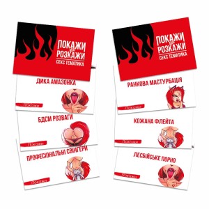 Еротична гра «Покажи або розкажи. Секс тематика» 18+ (UA). Photo 2