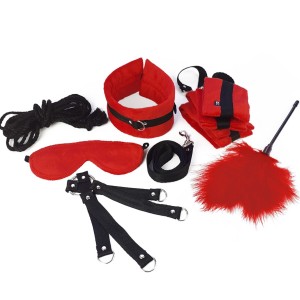 Набір БДСМ Art of Sex - Soft Touch BDSM Set, 9 предметів, Червоний. Photo 3