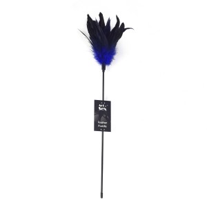 Лоскітка синя Art of Sex - Feather Paddle, перо молодого півня. Photo 3