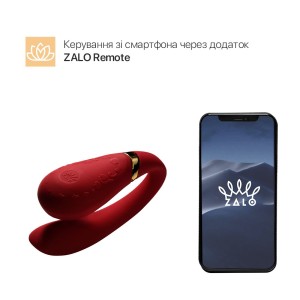 Смартвібратор для пар Zalo — Fanfan Bright Red. Photo 2