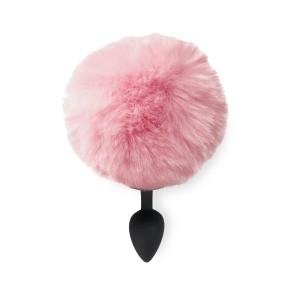 Силіконова анальна пробка М Art of Sex - Silicone Bunny Tails Butt plug Pink, діаметр 3,5 см. Photo 2