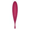 Смарт-вібратор для клітора з вакуумною стимуляцією Satisfyer Twirling Pro+ dark red