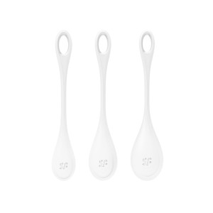 Набір йоні намистин Satisfyer Yoni Power 1 White, діаметр 2-2,5-3см, вага 22-46-74гр