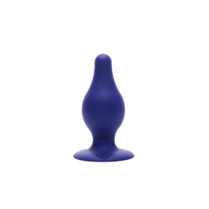 Анальна пробка SilexD (Model 2 size M) Blue двошаровий, силікон+Silexpan