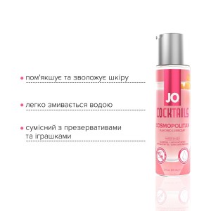 Лубрикант на водній основі System JO Cocktails — Cosmopolitan без цукру, рослинний гліцерин (60 мл). Photo 3