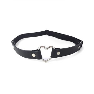 Гартер на ногу Серце з натуральної шкіри Art of Sex - Terri, колір Чорний (1шт.). Photo 2