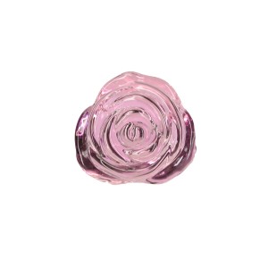 Скляна анальна пробка Pillow Talk Rosy Luxurious Glass Anal Plug, ⌀3,3 см, віброкуля в подарунок. Photo 3