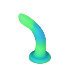 Фалоімітатор, що світиться в темряві, ADDICTION Rave 8″, Glow in the Dark Dildo Blue Green, 20,3 см. Photo 2