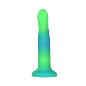 Фалоімітатор, що світиться в темряві, ADDICTION Rave 8″, Glow in the Dark Dildo Blue Green, 20,3 см. Photo 3