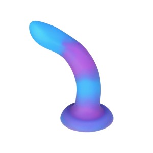 Фалоімітатор, що світиться в темряві, ADDICTION Rave 8″ Glow in the Dark Dildo Blue Purple, 20,3 см. Photo 2