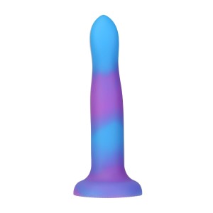 Фалоімітатор, що світиться в темряві, ADDICTION Rave 8″ Glow in the Dark Dildo Blue Purple, 20,3 см. Photo 3