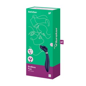 Вібратор для пар Satisfyer Endless Fun Blue, три мотори, багатофункціональний. Photo 3