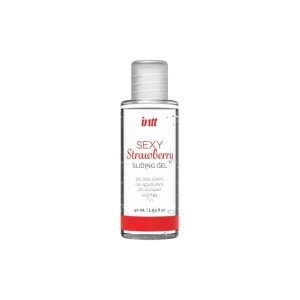 Набір Intt BRAZILIAN PANTY RED: трусики на зав’язках S-XL з перлинним кільцем + полунична змазка. Photo 3