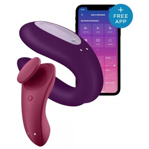 Набір Satisfyer Partner Box 1 (вібратор для пар Double Joy + вібратор у трусики Sexy Secret). Photo 2