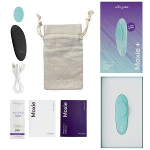 Смарт-вібратор у трусики We-Vibe Moxie+ Aqua, оновлений пульт ДК. Photo 2