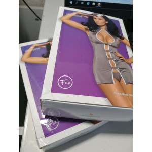 Еротичний костюм стюардеси Obsessive Stewardess 3 pcs costume grey S/M (м'ята упаковка!!!). Photo 2