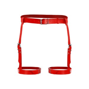 Сексуальні гартери Art of Sex - Gwen із натуральної шкіри, розмір XS-2XL, колір червоний. Photo 2