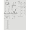 Еротичний костюм покоївки зі спідницею Obsessive Housemaid 5 pcs costume S/M, black, топ, спідниця, 