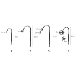 Анальний гак 3 із нашийником з натуральної шкіри Art of Sex - Anal hook, Чорний. Photo 3