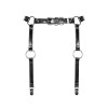 Гартери Obsessive A741 garter belt black O/S, штучна шкіра