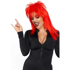 Перука рок-зірки Leg Avenue Unisex rockstar wig Red, унісекс, 53 см. Photo 3