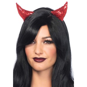 Диявольські ріжки з паєтками Leg Avenue Sequin devil horns