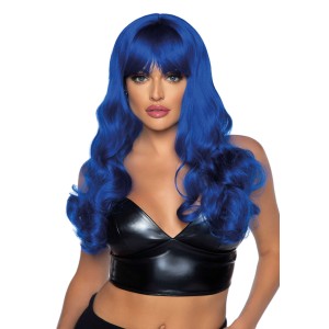 Хвиляста перука Leg Avenue Misfit Long Wavy Wig Blue, довга, реалістичний вигляд, 61 см. Photo 2