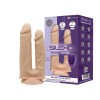 Подвійний фалоімітатор з вібрацією SilexD Double Gusto Vibro Flesh (Model 1 size 8