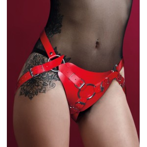 Труси для страпона Feral Feelings Strap-on Harness Red, red. Photo 2