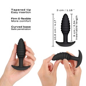 Анальна пробка Dorcel SPIRAL PLUG, діаметр 3 см, силікон. Photo 2