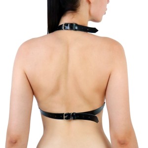 Портупея жіноча з шипами Art of Sex - Demia Leather harness, Чорна L-2XL. Photo 2