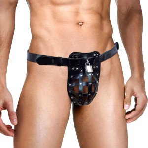 Чоловічий пояс вірності Art of Sex – Vartal, натуральна шкіра. Photo 2
