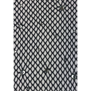 Колготки Leg Avenue Rhinestone micro net tights One size Black, дрібна сітка, стрази. Photo 2