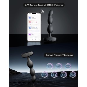 Анальне смарт-намисто з вібрацією та обертанням Lovense Ridge, унісекс. Photo 3