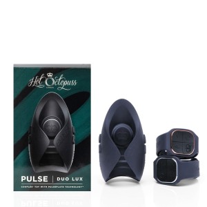 Іграшка для пар Hot Octopuss PULSE DUO LUX, пульсація+вібрація, використання без рук, 2 пульти. Photo 3