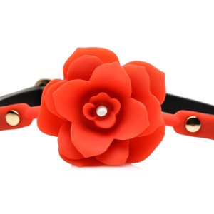 Кляп Master Series Blossom Silicone Rose Gag - Red. Photo 3