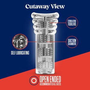 Мастурбатор Rize by Blush - Luz Glow in the Dark Masturbator - Clear. Photo 3