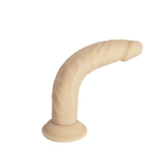 Фалоімітатор Naked Addiction – 9” Silicone Dual Density Bendable Dildo - Vanilla. Photo 2